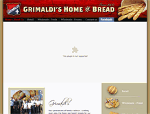 Tablet Screenshot of grimaldibakery.com